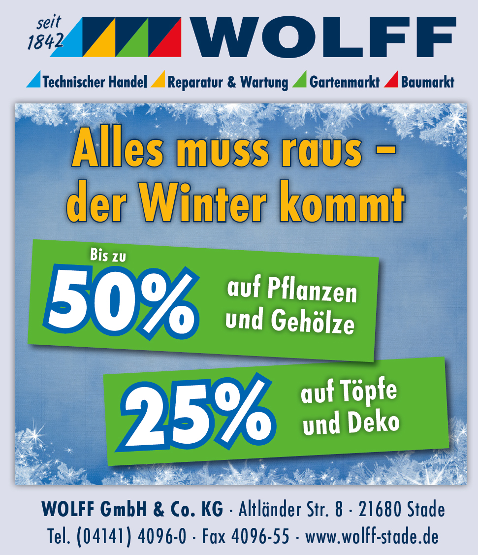 Alles muss raus – der Winter kommt