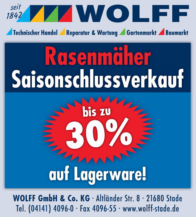 Rasenmäher Saisonschlussverkauf | Bis zu 30% auf Lagerware